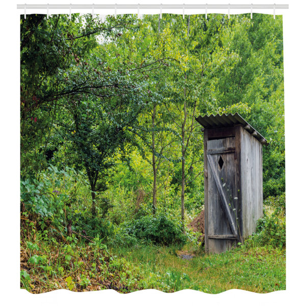 East Urban Home Outhouse Shower Curtain Set + Hooks Wayfair